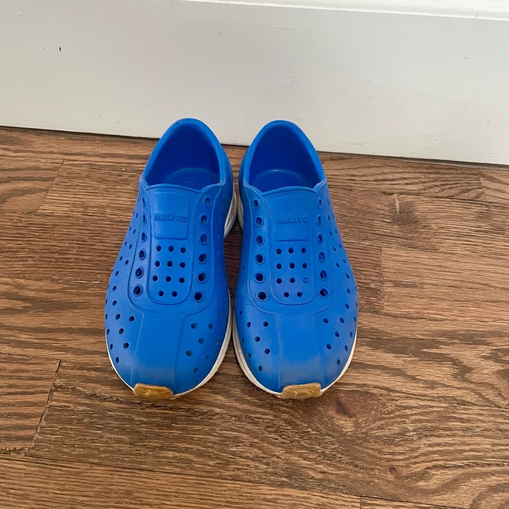 Native Vibrant Blue Perforated Slip-Ons